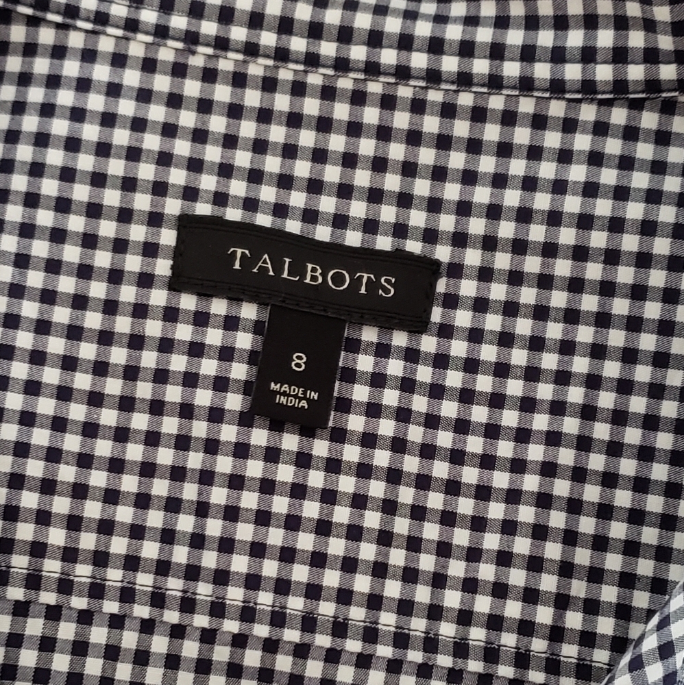 Talbots Sleeveless Sunrise Gingham Top - Picture 5 of 6